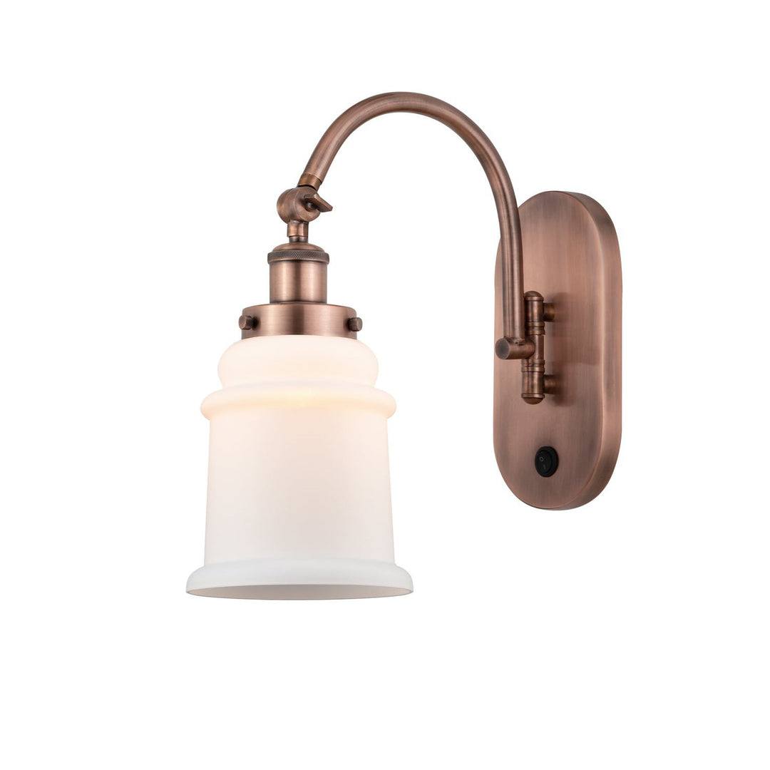 Innovations Franklin Restoration 918-1W-AC-G181-LED Wall Sconce Light - Antique Copper