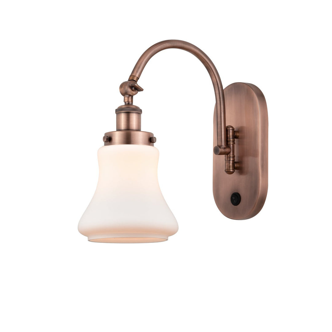 Innovations Franklin Restoration 918-1W-AC-G191-LED Wall Sconce Light - Antique Copper