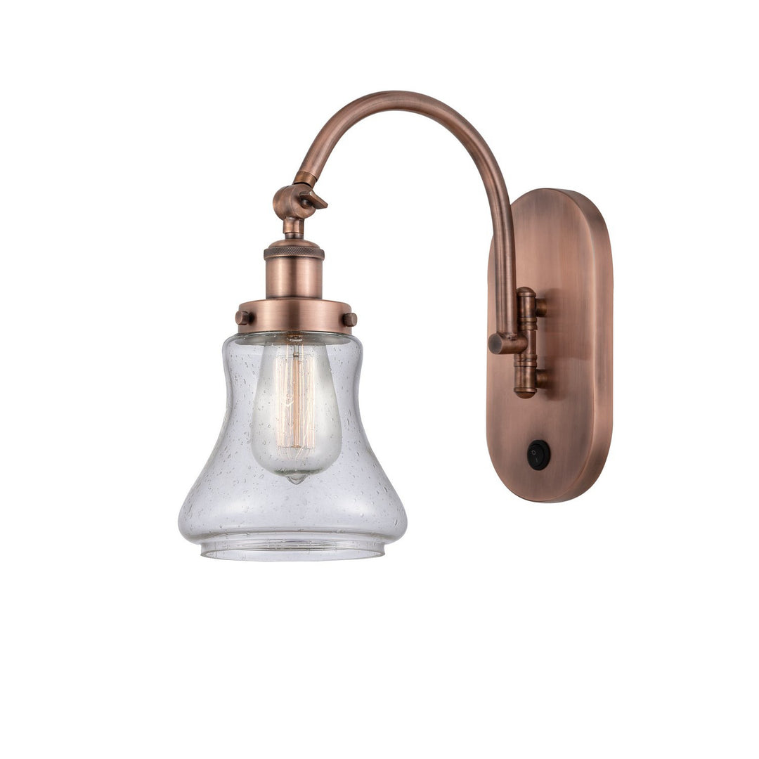 Innovations Franklin Restoration 918-1W-AC-G194-LED Wall Sconce Light - Antique Copper
