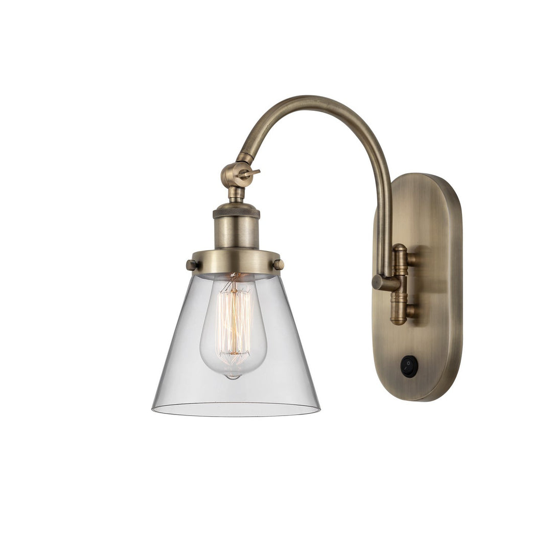 Innovations Franklin Restoration 918-1W-AB-G62 Wall Sconce Light - Antique Brass