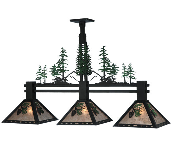 Meyda Tiffany Winter Pine 124867 Pendant Light - Oil Rubbed Bronze