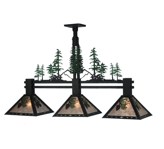 Meyda Tiffany Winter Pine 124867 Pendant Light - Oil Rubbed Bronze