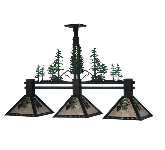 Meyda Tiffany Winter Pine 124867 Pendant Light - Oil Rubbed Bronze
