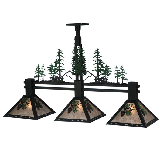 Meyda Tiffany Winter Pine 124867 Pendant Light - Oil Rubbed Bronze