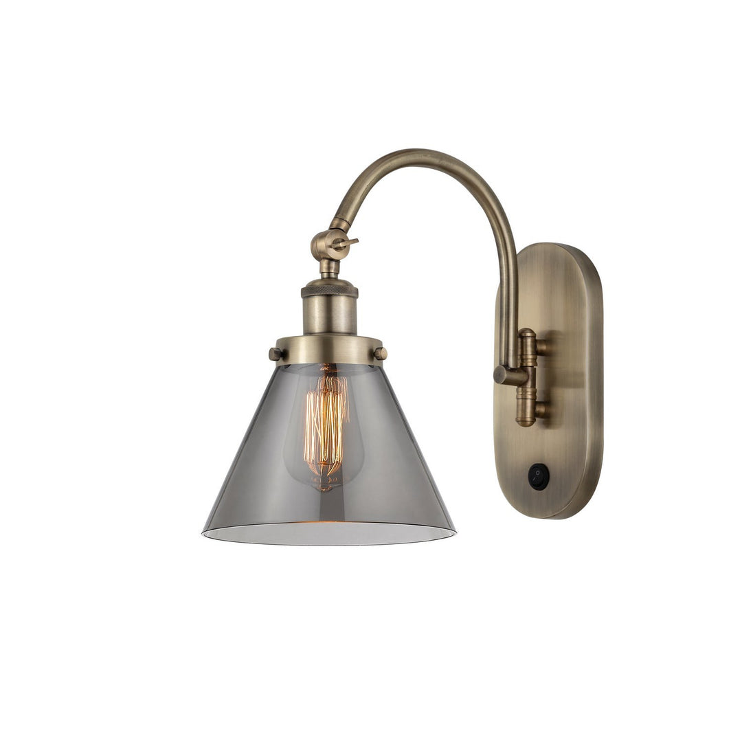 Innovations Franklin Restoration 918-1W-AB-G43-LED Wall Sconce Light - Antique Brass