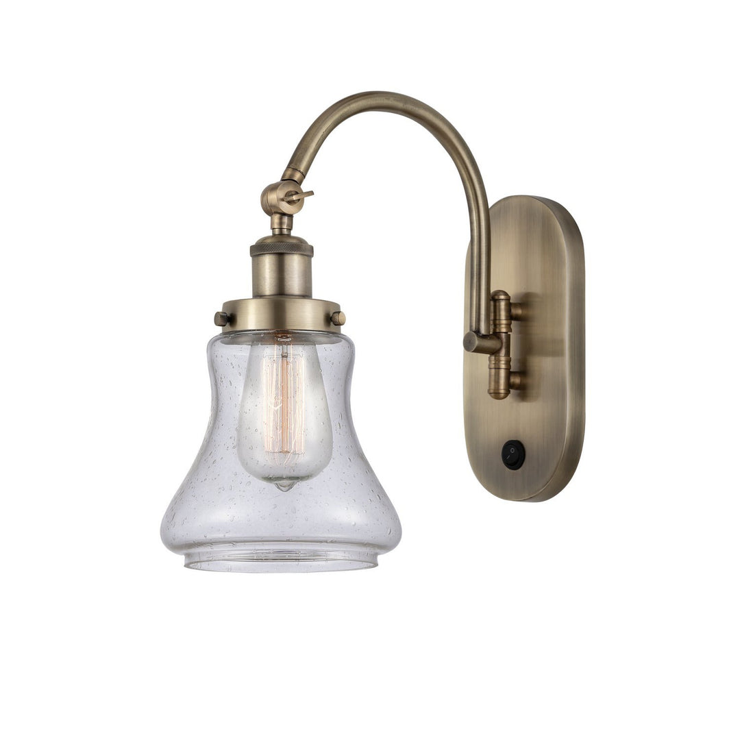 Innovations Franklin Restoration 918-1W-AB-G194-LED Wall Sconce Light - Antique Brass