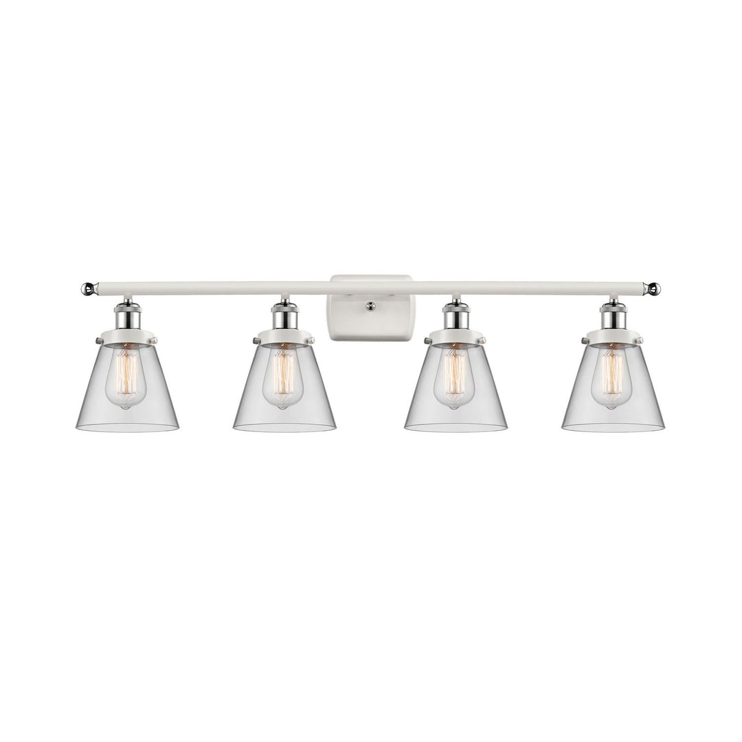 Innovations Ballston Urban 916-4W-WPC-G62-LED Bath Vanity Light 36 in. wide - White and Polished Chrome