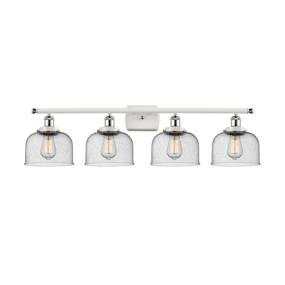 Innovations Ballston Urban 916-4W-WPC-G74-LED Bath Vanity Light 38 in. wide - White and Polished Chrome