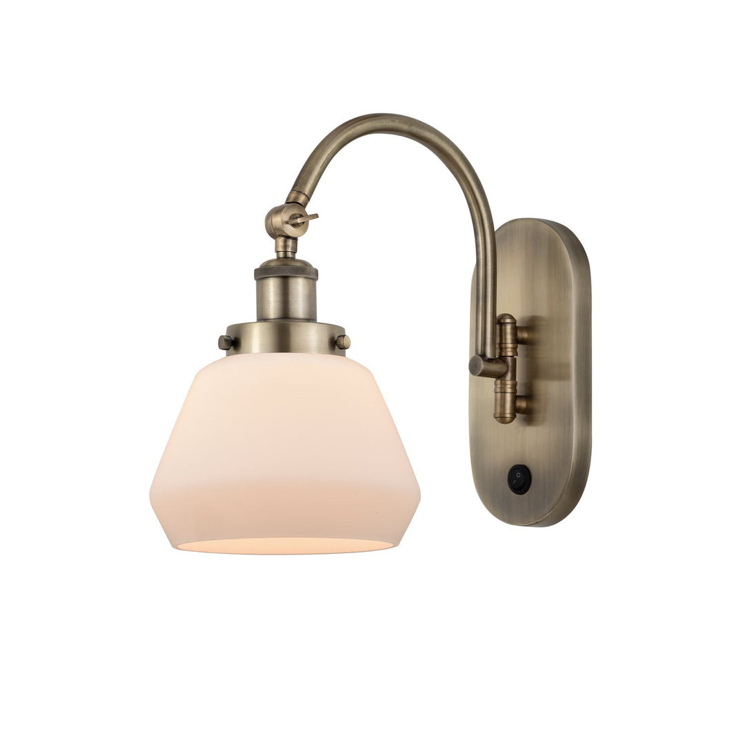 Innovations Franklin Restoration 918-1W-AB-G171-LED Wall Sconce Light - Antique Brass