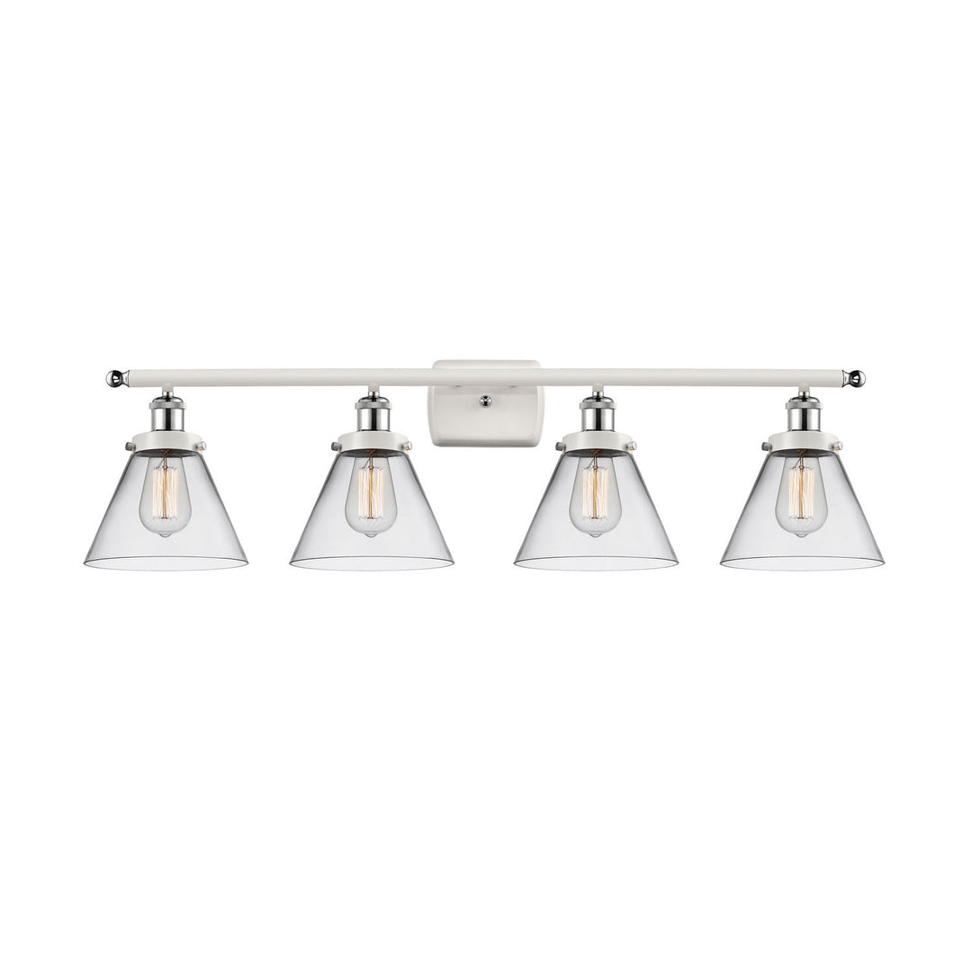 Innovations Ballston Urban 916-4W-WPC-G42 Bath Vanity Light 38 in. wide - White and Polished Chrome