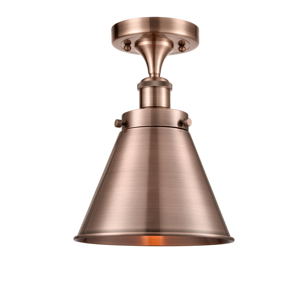 Innovations Ballston Urban 916-1C-AC-M13-AC-LED Ceiling Light - Antique Copper
