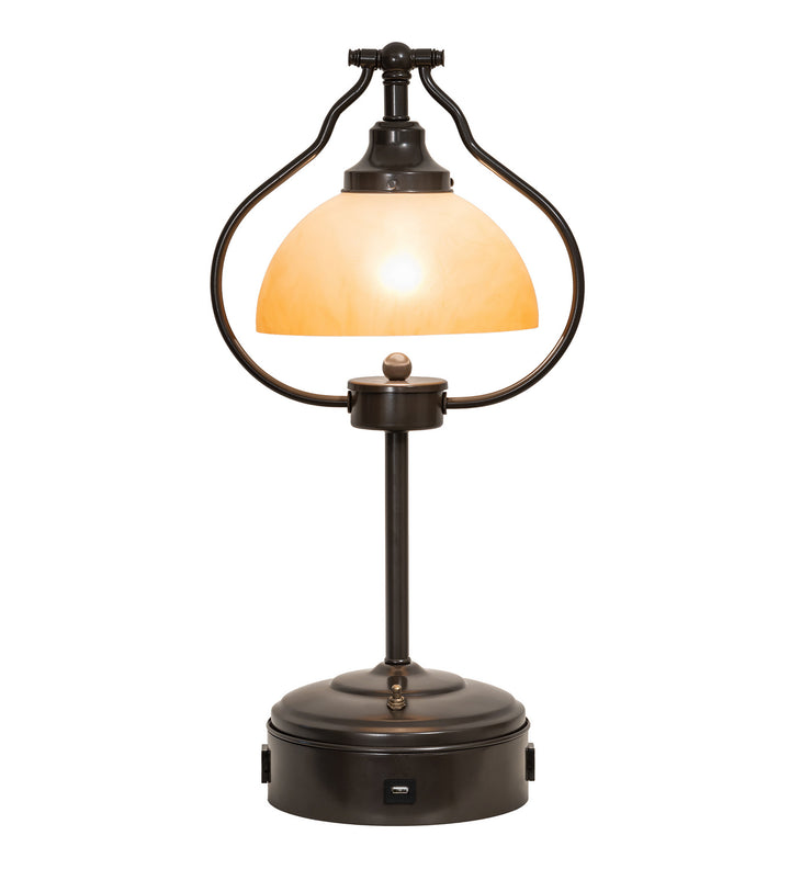 Meyda Tiffany Lighting 247040 Sedgwick One Light Table Lamp Lamp Bronze / Dark