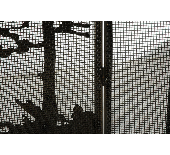 Meyda Tiffany Lighting 124964 Tall Pines Fireplace Screen Home Decor Copper/Antique/Verde