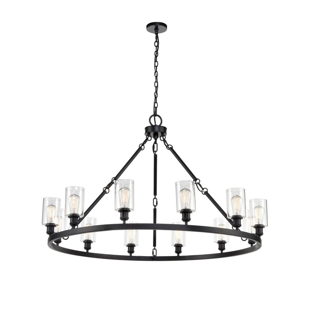 Innovations Ballston 850-BK-G802 Chandelier Light - Matte Black