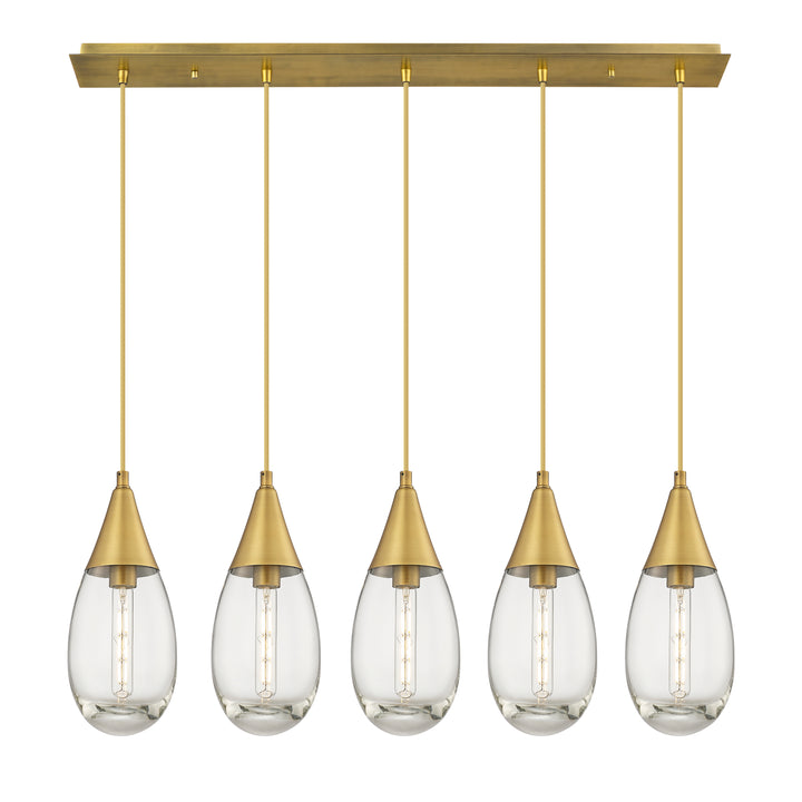 Innovations Downtown Urban 125-450-1P-BB-G450-6CL Pendant Light - Brushed Brass