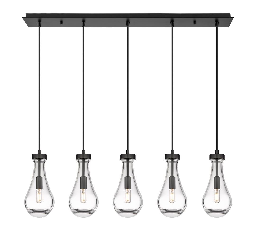 Innovations Downtown Urban 125-451-1P-BK-G451-5CL Pendant Light - Matte Black