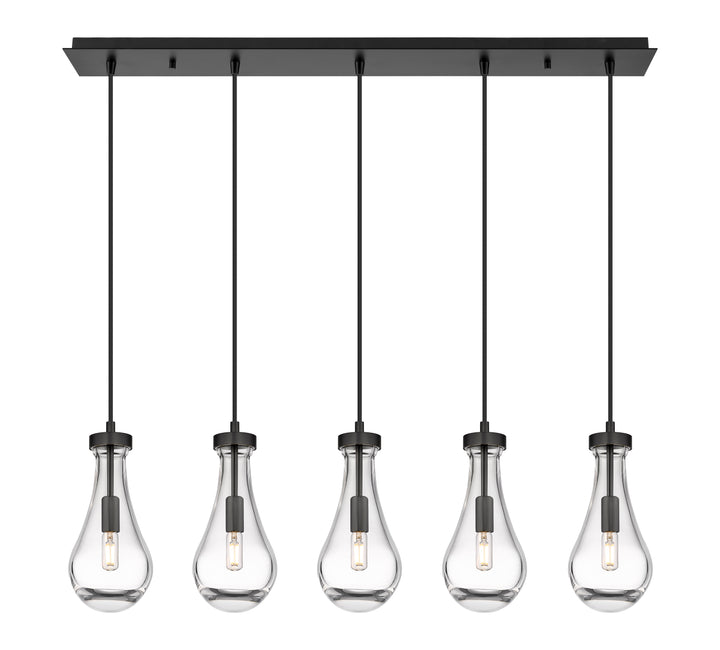 Innovations Downtown Urban 125-451-1P-BK-G451-5CL Pendant Light - Matte Black
