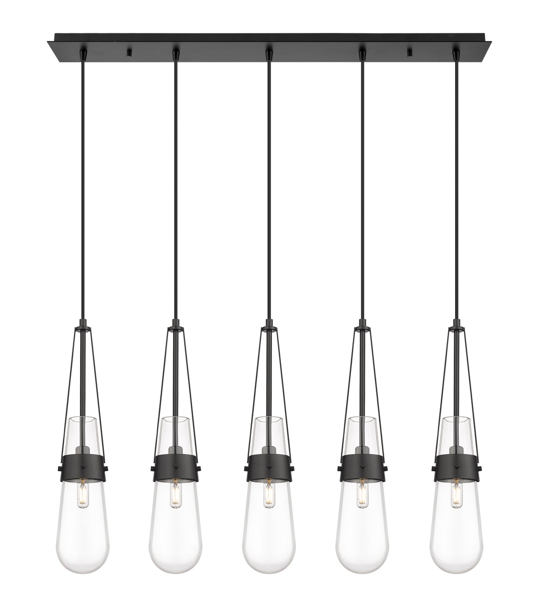 Innovations Downtown Urban 125-452-1P-BK-G452-4CL Pendant Light - Matte Black