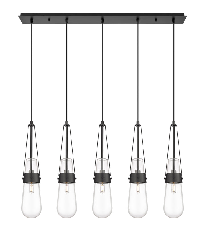 Innovations Downtown Urban 125-452-1P-BK-G452-4CL Pendant Light - Matte Black