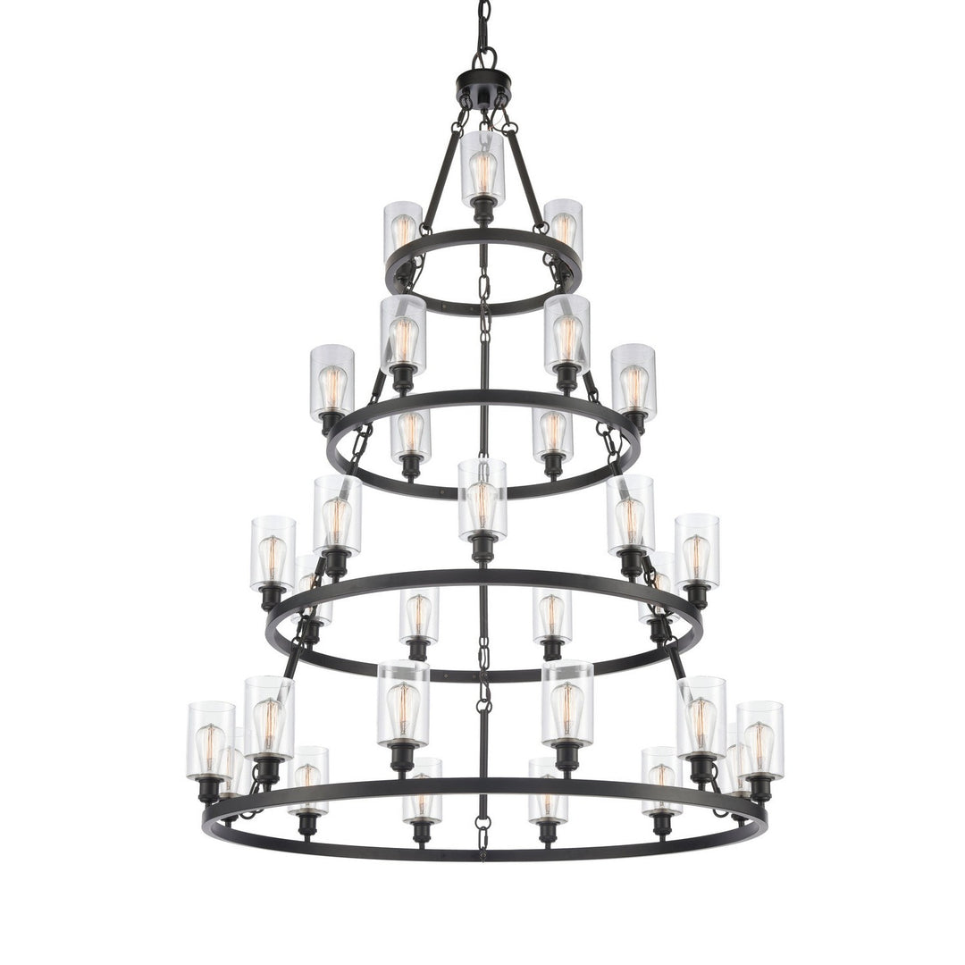 Innovations Ballston 820345-BK-G802-LED Chandelier Light - Matte Black