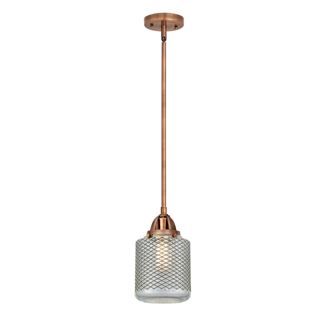 Innovations Nouveau 2 288-1S-AC-G262-LED Pendant Light - Antique Copper