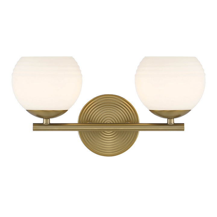 Designers Fountain Moon Breeze D251H-2B-BG Bath Vanity Light 16 in. wide - Brushed Gold