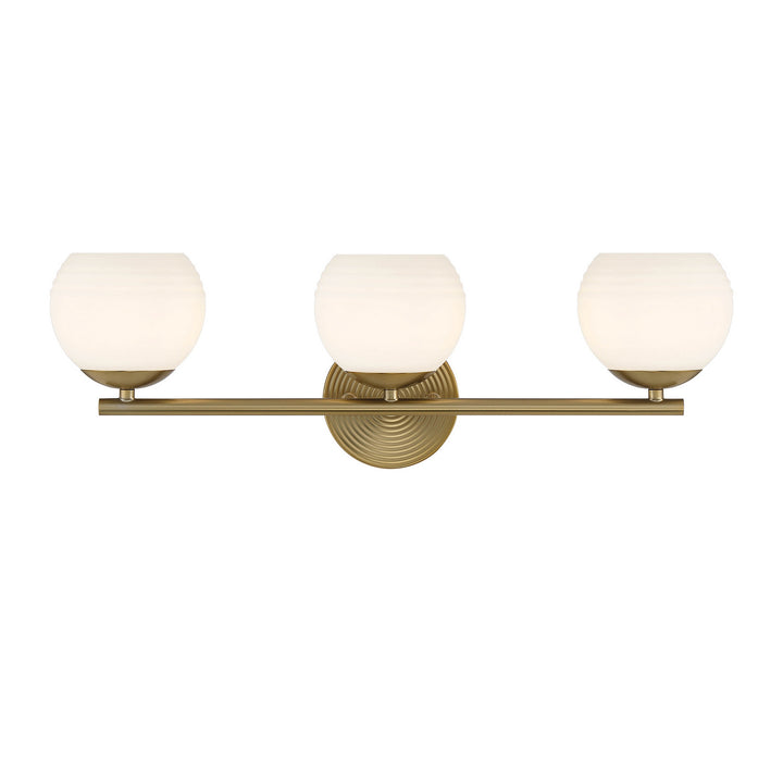 Designers Fountain Moon Breeze D251H-3B-BG Bath Vanity Light 25 in. wide - Brushed Gold