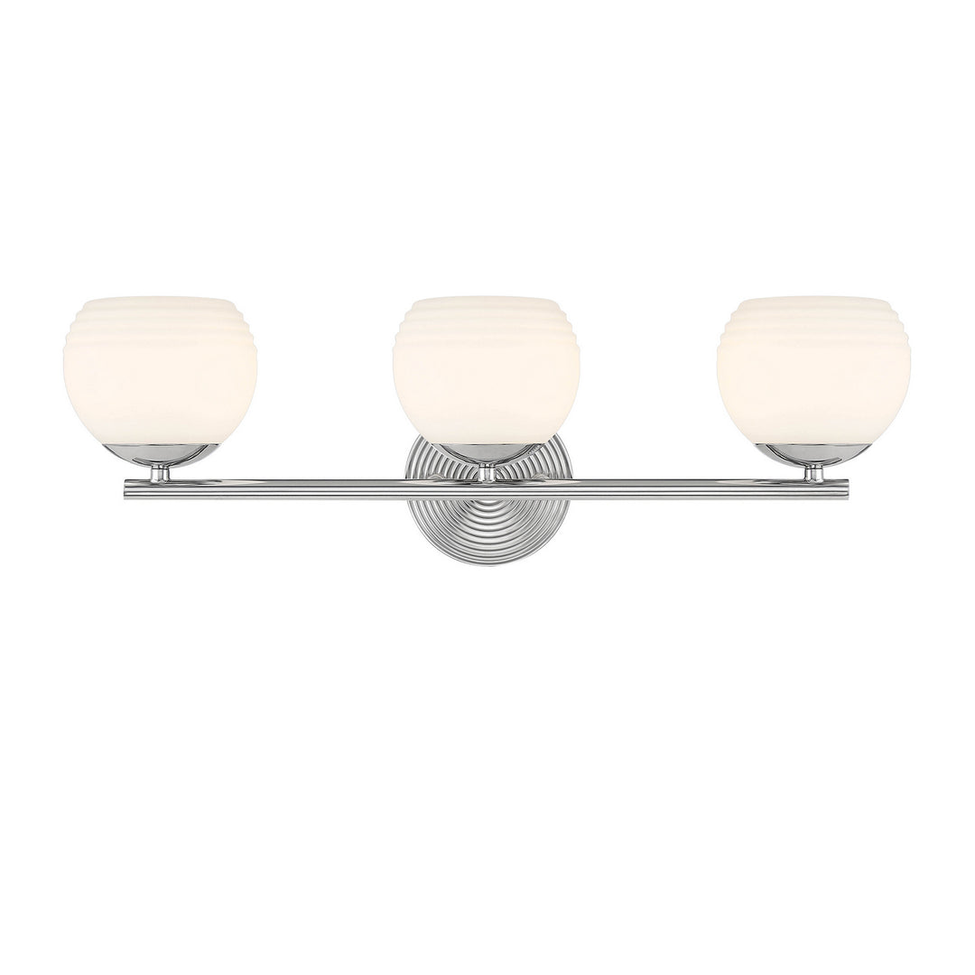 Designers Fountain Moon Breeze D251H-3B-PN Bath Vanity Light 25 in. wide - Polished Nickel