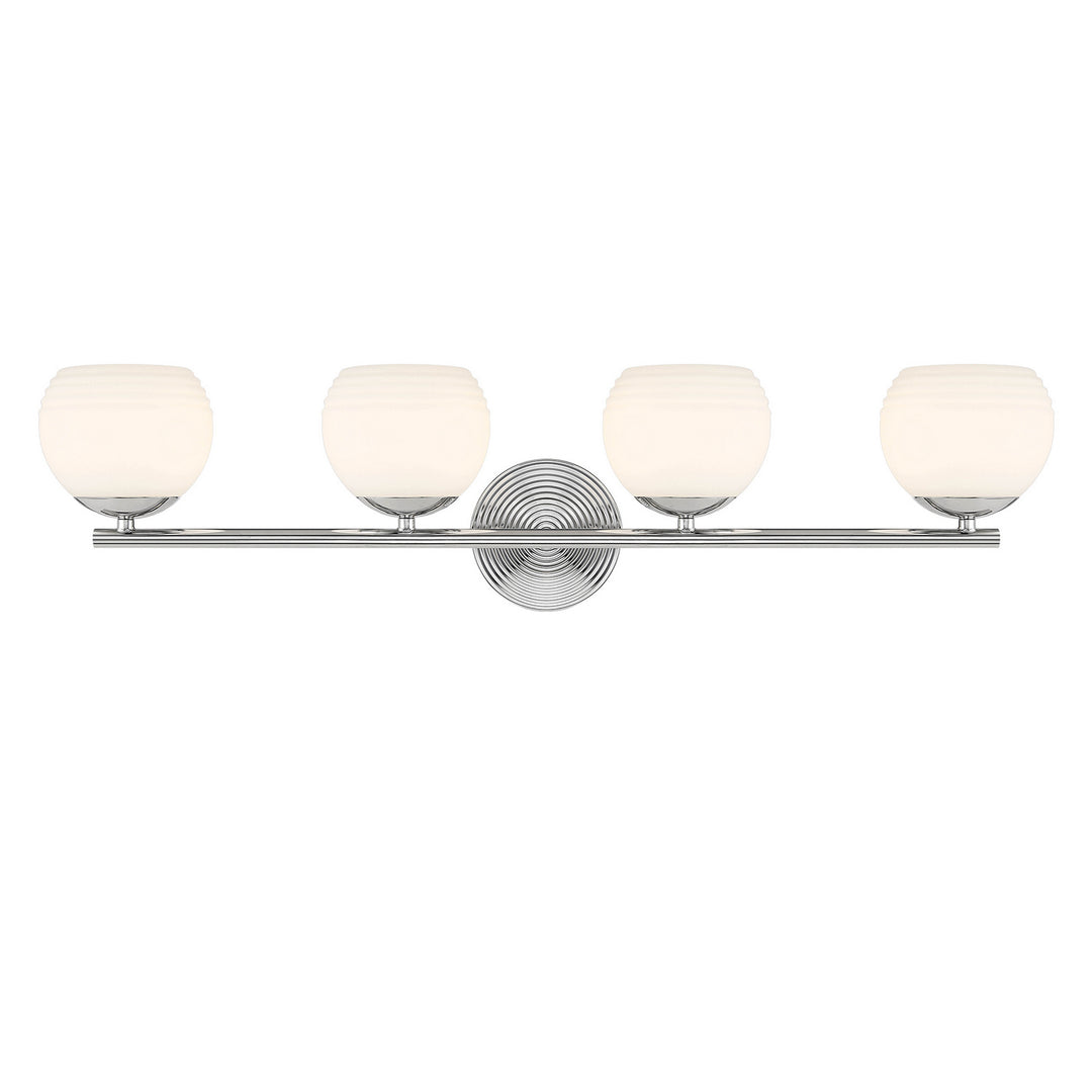 Designers Fountain Moon Breeze D251H-4B-PN Bath Vanity Light 33 in. wide - Polished Nickel