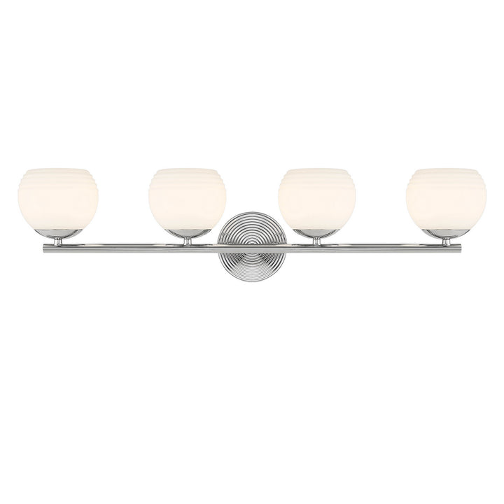 Designers Fountain Moon Breeze D251H-4B-PN Bath Vanity Light 33 in. wide - Polished Nickel