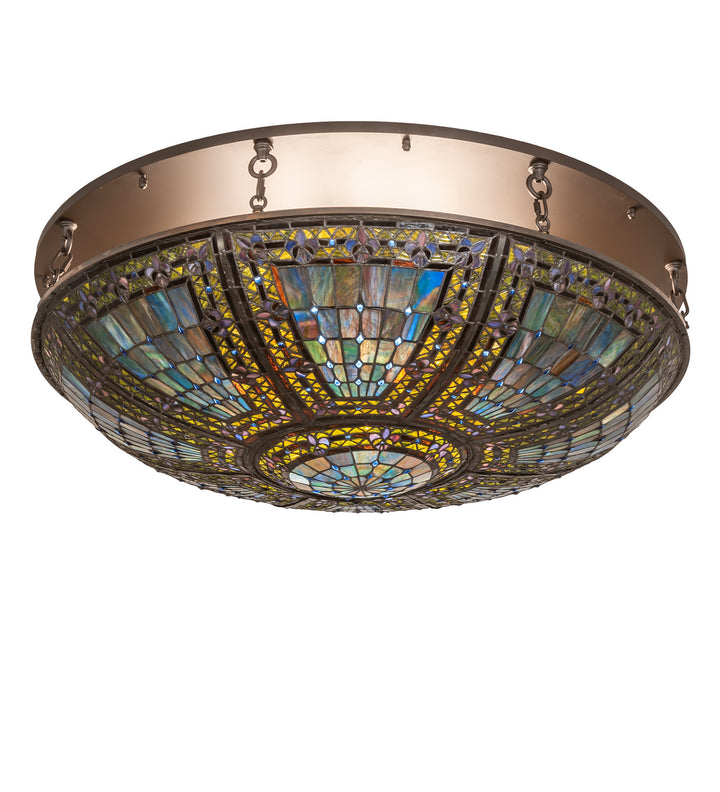 Meyda Tiffany Fleur-De-Lis 251123 Ceiling Light - Oil Rubbed Bronze