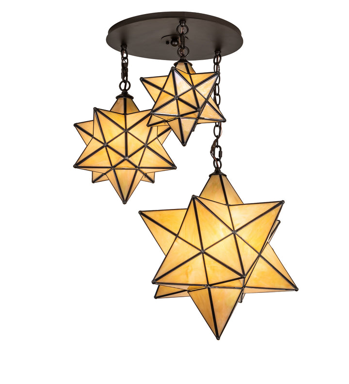 Meyda Tiffany Moravian Star 251942 Pendant Light - Oil Rubbed Bronze