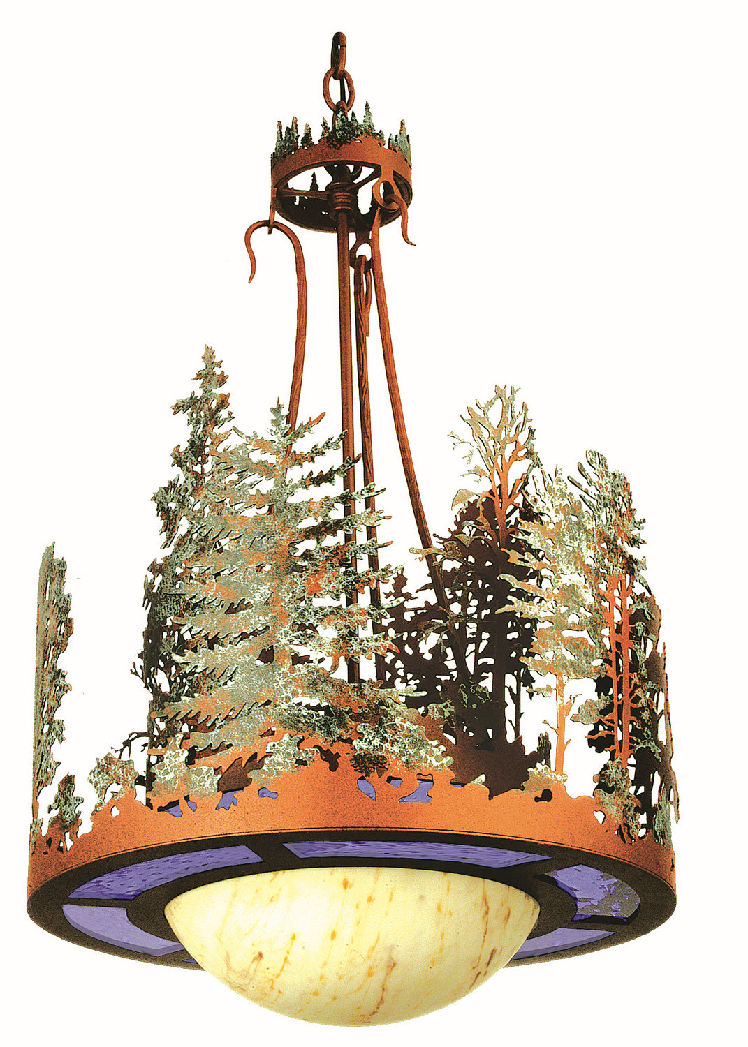 Meyda Tiffany Pine Lake 254471 Pendant Light - Rust