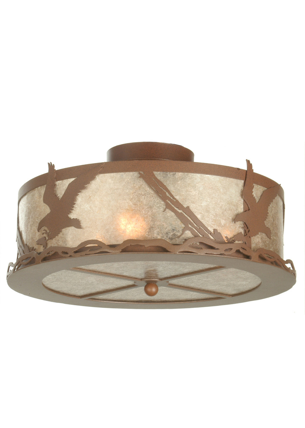 Meyda Tiffany Strike Of The Eagle 254763 Ceiling Light - Rust