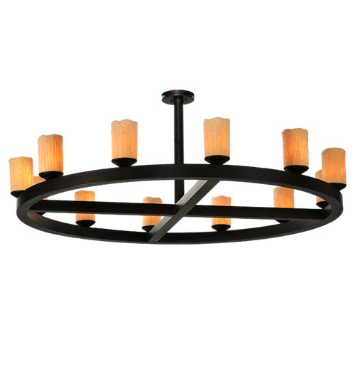 Meyda Tiffany Horizon Ring 125078 Chandelier Light - Mahogany Bronze
