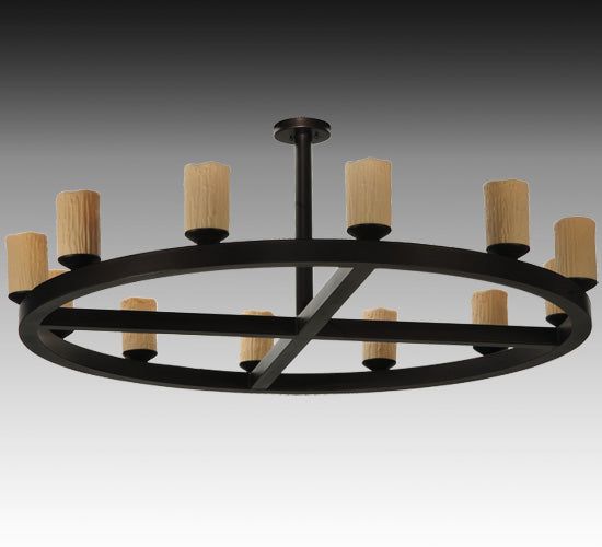 Meyda Tiffany Horizon Ring 125078 Chandelier Light - Mahogany Bronze