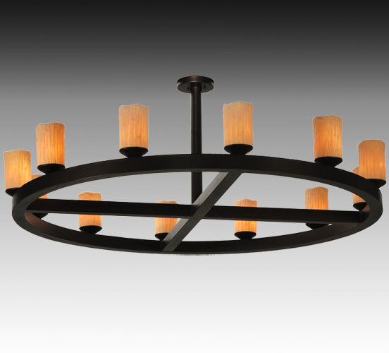 Meyda Tiffany Horizon Ring 125078 Chandelier Light - Mahogany Bronze