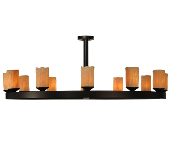 Meyda Tiffany Horizon Ring 125078 Chandelier Light - Mahogany Bronze