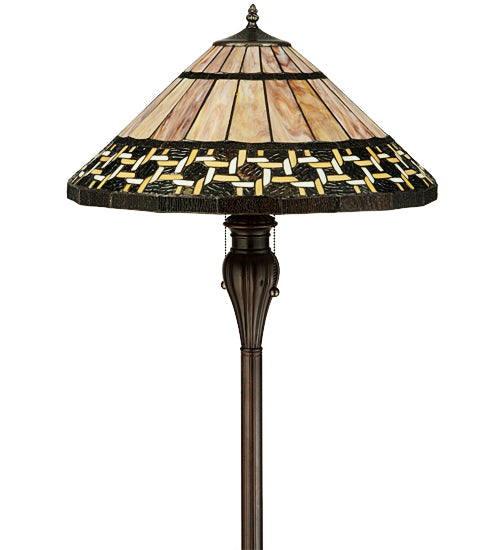 Meyda Tiffany Lighting 125113 Ilona Floor Lamp Lamp Bronze / Dark