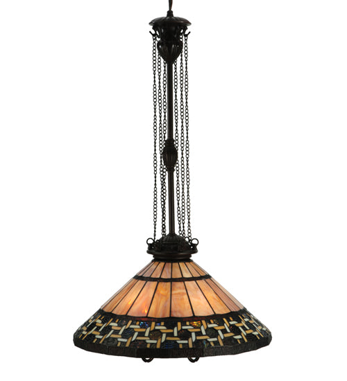 Meyda Tiffany Ilona 125116 Pendant Light - Craftsman Brown