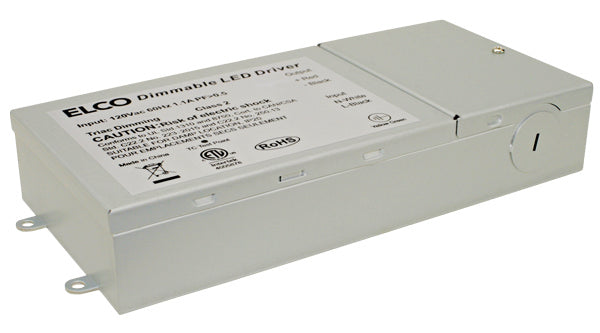 Elco Lighting DRVE24V48DW  Electronic Dimmable Led Driver (Large) Decor White