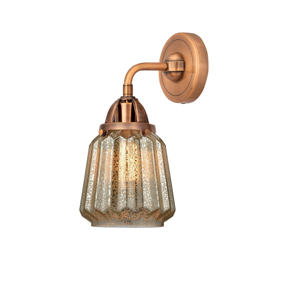Innovations Nouveau 2 288-1W-AC-G146 Wall Sconce Light - Antique Copper
