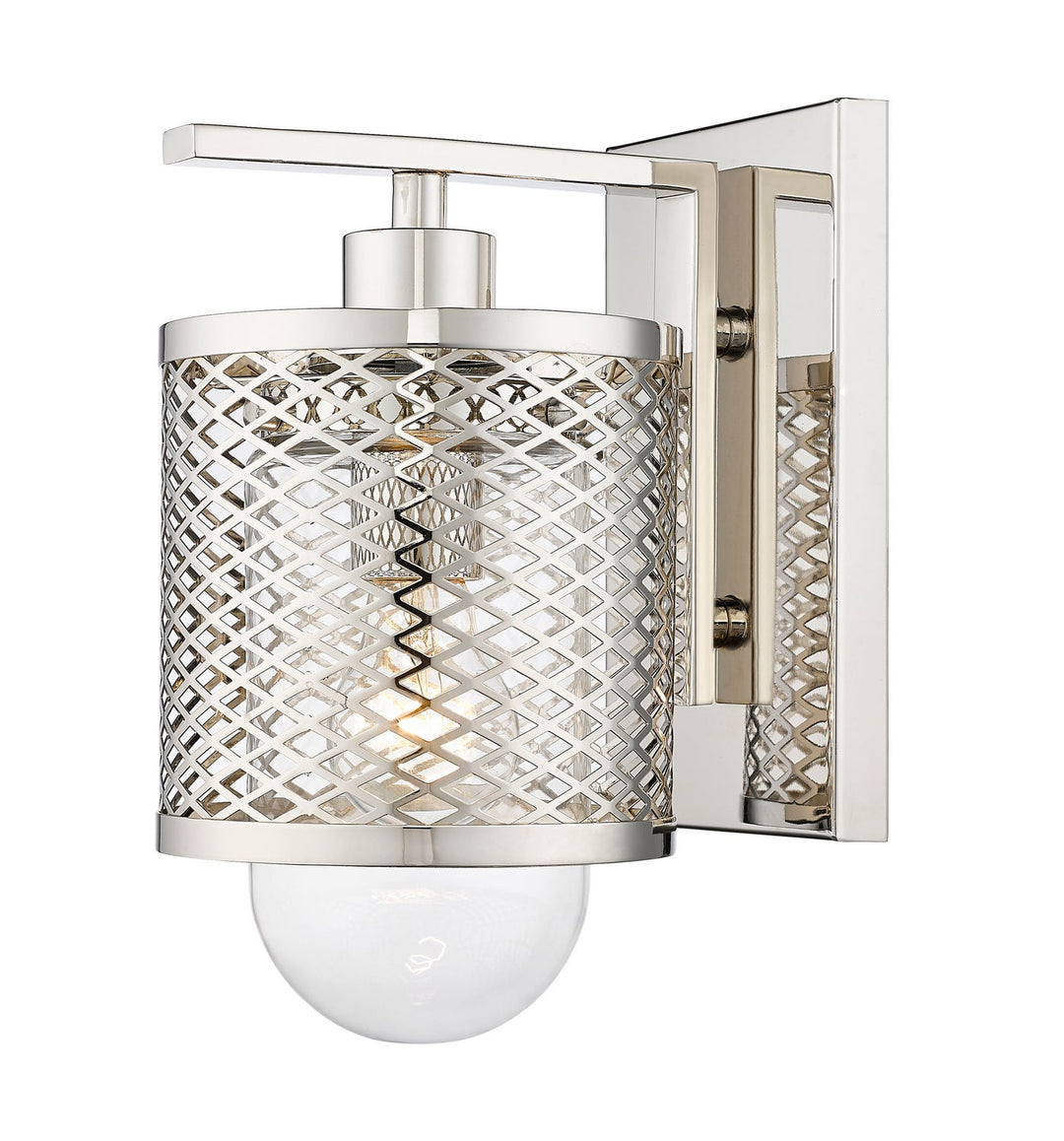 Z-Lite Kipton 3037-1S-PN Wall Sconce Light - Polished Nickel