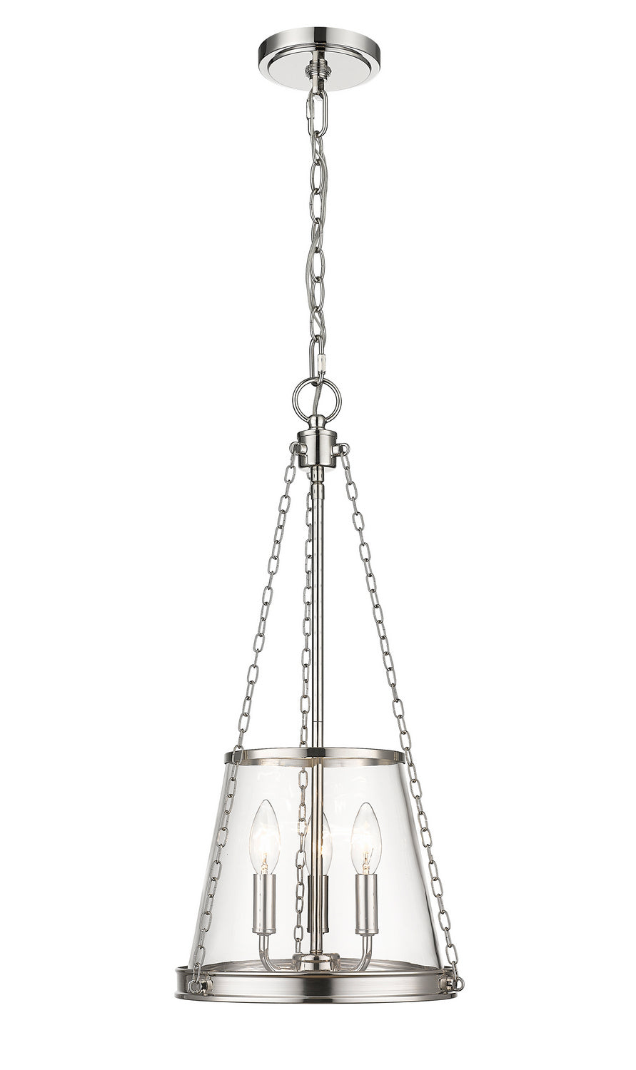 Z-Lite Prescott 341P12-PN Pendant Light - Polished Nickel