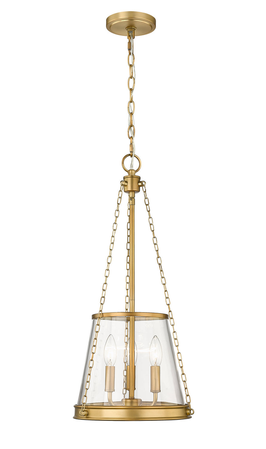 Z-Lite Prescott 341P12-RB Pendant Light - Rubbed Brass