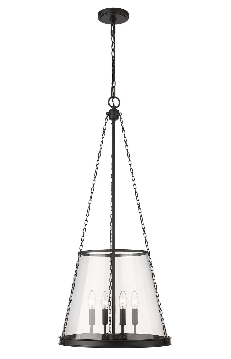 Z-Lite Prescott 341P18-MB Pendant Light - Matte Black