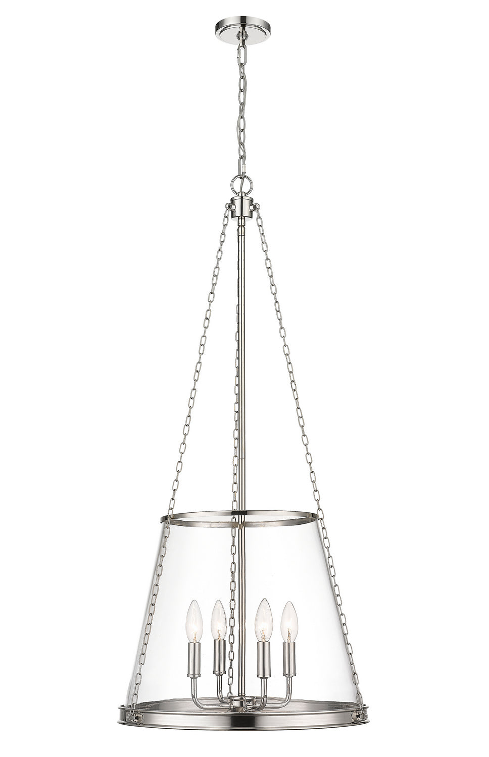 Z-Lite Prescott 341P18-PN Pendant Light - Polished Nickel