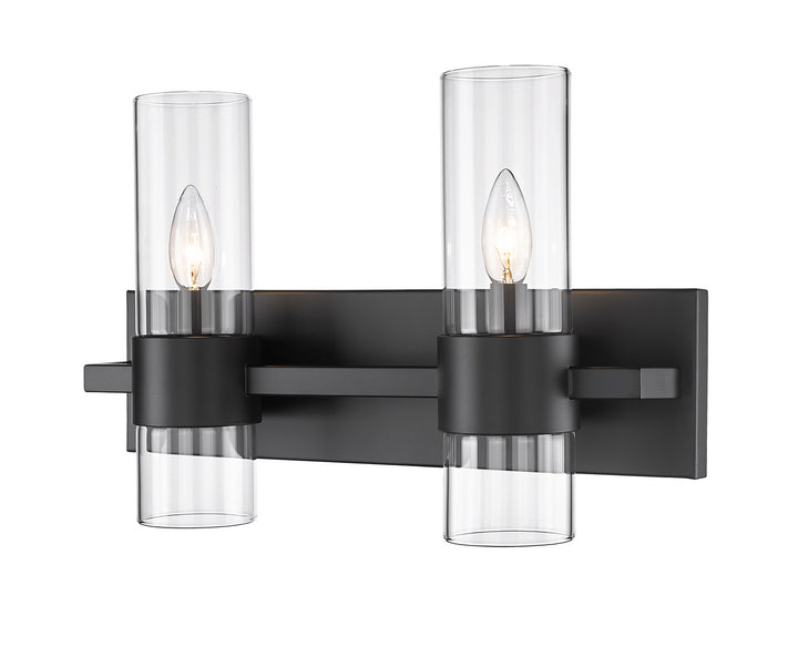 Z-Lite Lawson 343-2V-MB Bath Vanity Light 17 in. wide - Matte Black