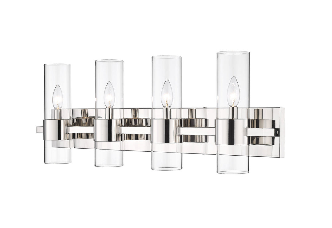Z-Lite Lawson 343-4V-PN Bath Vanity Light 32 in. wide - Polished Nickel