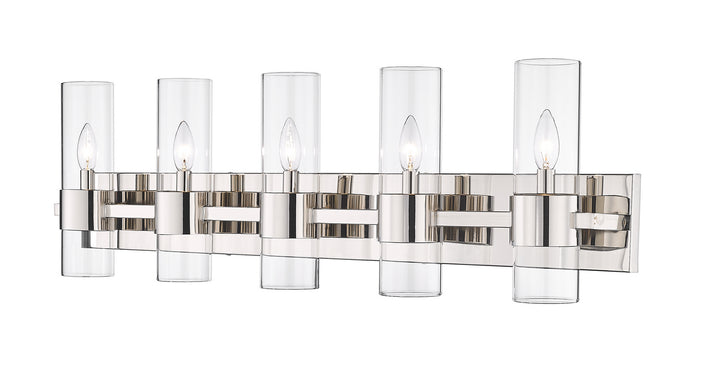 Z-Lite Lawson 343-5V-PN Bath Vanity Light 38 in. wide - Polished Nickel